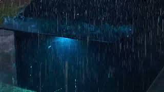 Powerful Thunderstorm Rain for Sleeping Relaxing⚡Heavy Hurricane Rain relaxing video for sleep [upl. by Eikcin67]