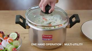 MultiUtility Pressure Cooker  Prestige Clip On Pressure Cooker  Pressure Cooker  Prestige [upl. by Jolene]