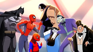 Batman amp Spider Society spooderman React to How Spiderman Would DESTROY BATMAN VILLAINS [upl. by Anselm905]