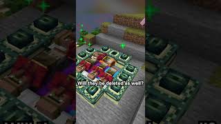 End Portal vs Sleeping Villagers minecraft minecraftexperiment [upl. by Azer554]