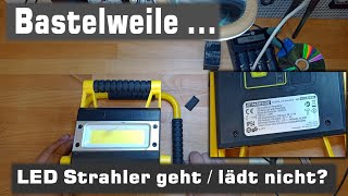 𝗕𝗮𝘀𝘁𝗲𝗹𝘄𝗲𝗶𝗹𝗲 Parkside LED Strahler leuchtet und lädt nicht [upl. by Odo832]