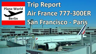 Trip Report  Air France Boeing 777300ER  San Francisco  Paris CDG  Nice Economy Breakfast [upl. by Almund227]