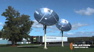 Solar Hot Water System with a Parabolic Concentrator [upl. by Hnil707]