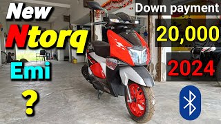 20000 Down payment EMI   Tvs ntorq 125 2024 Model 🔥 price features Mileage [upl. by Diannne]