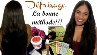 Comment se défriser les cheveux soismême  LA BONNE MÉTHODE [upl. by Netsyrk]