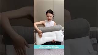 Sleep Enhancing Cervical Support Comfort Goose Down Pillow [upl. by Helfand]