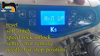 jack k5 flatlock machine important shortcut programs [upl. by Bigelow]