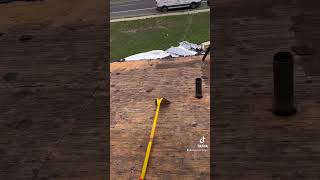 Replacing plywood roofing plywood construction contractors work [upl. by Pollerd]