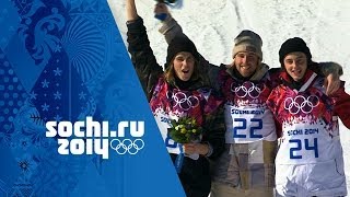 Mens Snowboard Slopestyle  Final  Kotsenburg Wins Gold  Sochi 2014 Winter Olympics [upl. by Avrit]