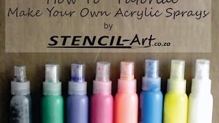 How To Make Acrylic Sprays [upl. by Anoiek]