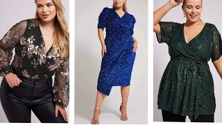 Blusas y Vestidos Hermosos Con estilos Bonitos para Dama en talla grande [upl. by Namruht]