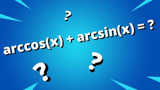 Fonctions réciproques  arccosx  arcsinx    exercice corrigé [upl. by Yrak217]