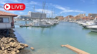 Live from Vilamoura Evening Walk Boat Shows amp Dining Options [upl. by Alpheus104]