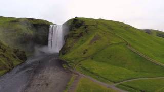 Beautiful Amazing Skogafoss Waterfall in Iceland [upl. by Ariday]