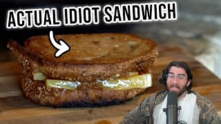 Gordon Ramsays HORRIBLE Grilled aka BURNED Cheese Sandwich [upl. by Acinomahs]