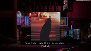 Đừng khóc anh không ôm em được  Vic  Beat Rap Lofi buồn  RampB Ballad Hip Hop Type Beat [upl. by Yenroc715]