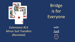 Minor Suit Transfers Revisited Bridge is for Everyone  Extensions 15 [upl. by Teik]