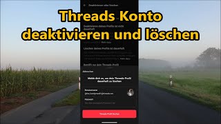 Threads Account löschen oder deaktivieren  So geht´s Tutorial Threads [upl. by Anitselec]