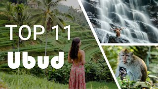 TOP 12 UBUD  Die besten Sehenswürdigkeiten amp Orte für deine BaliReise [upl. by Kunin]