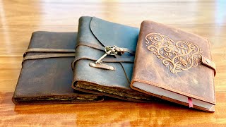 Nomad Crafts Refillable Leather Journals  Book of Shadows [upl. by Samot]