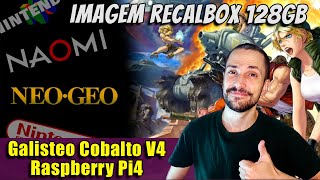 Review Imagem Galisteo Cobalto V4 Recalbox 128gb para Raspberry Pi4 com gameplay Jaguar 3DO etc [upl. by Engeddi569]