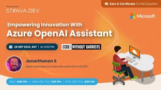 Empowering Innovation with Azure OpenAI Assistant [upl. by Ybsorc]