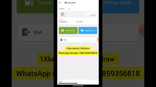 1xbet deposit Withdrawal। WhatsApp 8801859356818 [upl. by Llennej389]