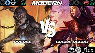 Dredge VS Gruul Aggro MTG Modern [upl. by Yesdnil410]