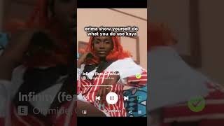 Infinity lyrics Olamide ft Omah lay afrobeats lyrics lyricvideo music viral song [upl. by Ronni]