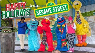 NEW SHOW  Happy Holidays From Sesame Street ft ELMO BIG BIRD GROVER ROSITA at Sea World Orlando [upl. by Hatokad484]