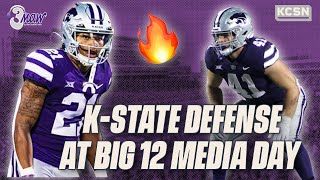 Brendan Mott Marques Sigle and Austin Moore Discuss KStates Defense at Big 12 Media Day [upl. by Acirt]