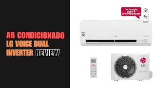 Review Ar Condicionado LG Voice Dual Inverter Ia 9000 Btu Frio 220v [upl. by Rybma]