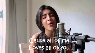 All Of Me Covered by Luciana Zogbi Lyric Video [upl. by Cony]