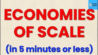 Economies of Scale Explained  Think Econ [upl. by Ettennod]