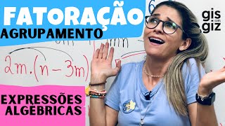 FATORAÇÃO de EXPRESSÕES ALGÉBRICAS  POLINÔMIOS   Fatoração por AGRUPAMENTO  Aula 2 \Prof Gis [upl. by Aiki223]