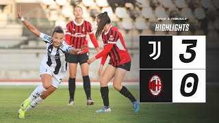 HIGHLIGHTS SERIE A  Juventus Women 30 Milan  Girelli Caruso amp Cantore Goals [upl. by Leksehc]