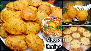 5 Minutes Easy Recipes  Mini Aloo Suji ki Puri  New Recipe  Aloo PuriLunchdinnerSnacks Recipes [upl. by Egreog]