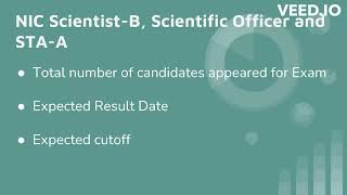 Expected Cutoff for NIELIT NIC ScientistB Scientific Officer amp STAA Exam 2023 [upl. by Nellad]