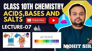 ACIDS BASES AND SALTS  CLASS 10TH  DILUTION OF AN ACID AND PH  LECTURE  07 [upl. by Leund]