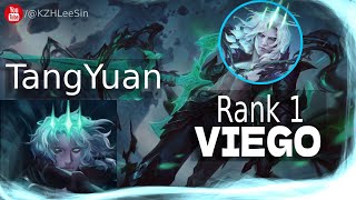 RANK 1 VIEGO TangYuan Viego vs Reksai  Perfect KDA  Tang Yuan Rank 1 Viego Guide [upl. by Cattan76]