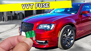 CHRYSLER 300 VVT VARIABLE TIMING SOLENOID FUSE LOCATION REPLACEMENT [upl. by Latsyrhk]