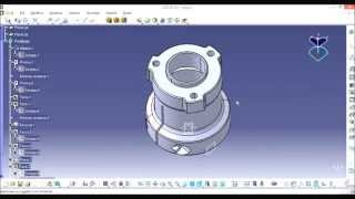 Esercizio svolto con Catia V5 r22 [upl. by Dyol]