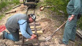 Whiskey River Railway  MOW  Short Loop Bridge Repair amp Tie Replacement [upl. by Fayette]