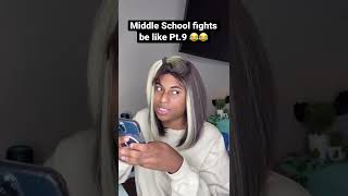 Middle SCHOOL FIGHTS be like Pt9 shorts relatable comedy viral skits funny roydubois [upl. by Enirak]