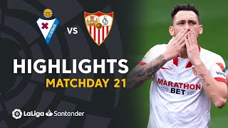 Highlights SD Eibar vs Sevilla FC 02 [upl. by Ahsaercal770]