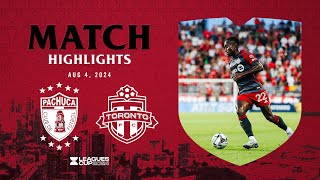 MATCH HIGHLIGHTS Toronto FC vs CF Pachuca  August 4 2024 [upl. by Zerdna273]