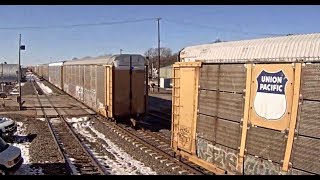 TRAIN CAR SEPARATION quotDRAFT GEAR FAILUREquot KEARNEY NE [upl. by Dicky776]