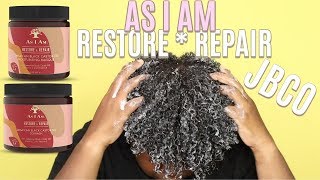 As I Am Jamaican Black Castor Oil Collection  CoWash  Masque [upl. by Einnahpets851]