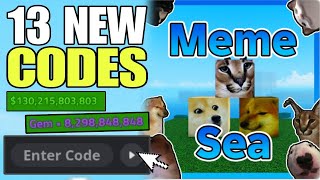 NEW CODES ROBLOX MEME SEA CODES 2024  MEME SEA CODES  MEME SEA CODE [upl. by Aneloaup]