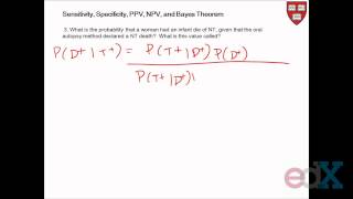 Week 3  EXAMPLE SENSITIVITY SPECIFICITY PPV NPV [upl. by Averat]